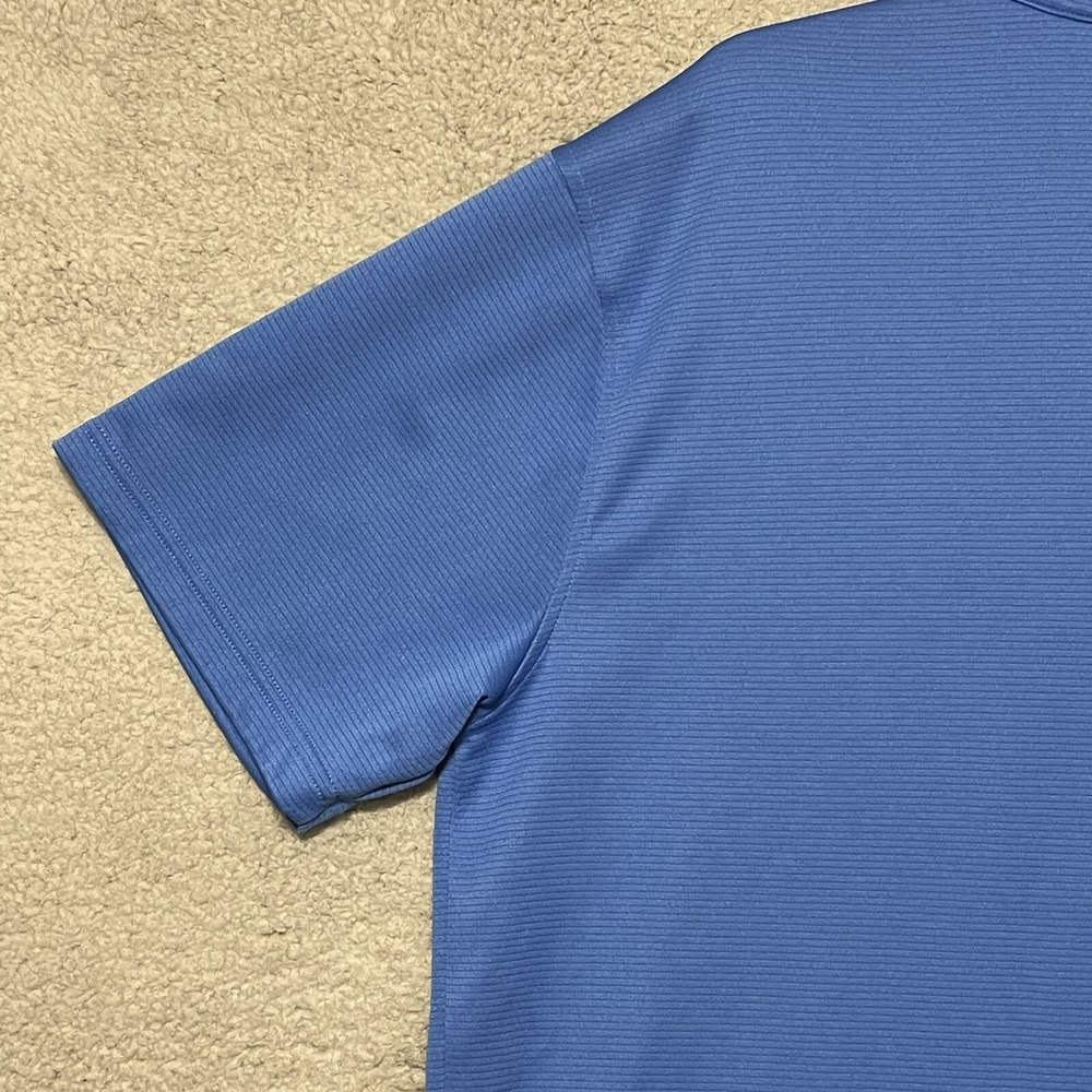 Under Armour HeatGear Polo Shirt Blue Loose Fit 2XL Golf Athletic Mens - Picture 12 of 14